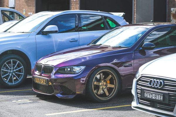 BMW 335i Purple TE37-8
