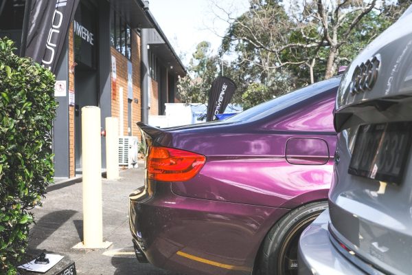 BMW 335i Purple TE37-9