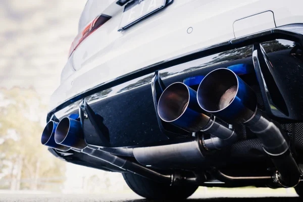 BMW G82 M4 Competition on E85 with WERKE Forward Facing Air Intakes and hybrid turbo S58 performance upgrades.