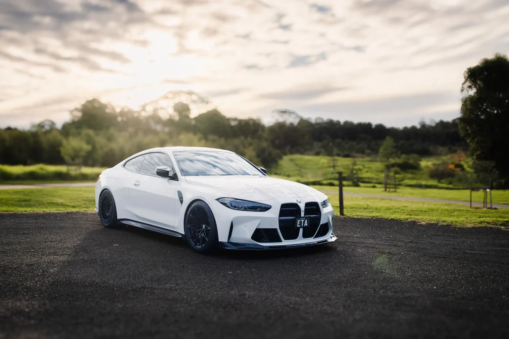 BMW G82 M4 Competition featuring WERKE performance upgrades, hybrid turbos and custom S58 tuning by EuroWerke.