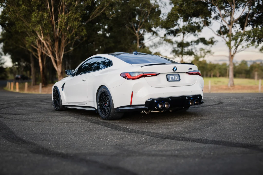 Modified BMW G82 M4 Competition showcasing EuroWerke S58 tuning, hybrid turbos and premium performance upgrades.