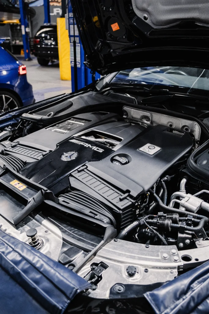 Mercedes-AMG W213 E63 S fitted with WERKE Performance Downpipes