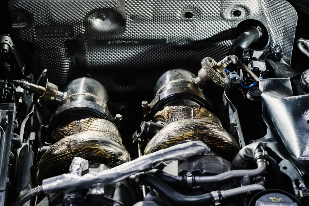 Mercedes-AMG W213 E63 S fitted with WERKE Performance Downpipes