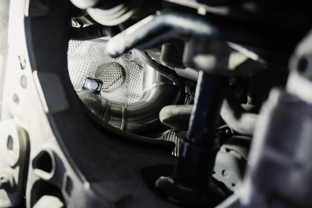 Mercedes-AMG W213 E63 S fitted with WERKE Performance Downpipes