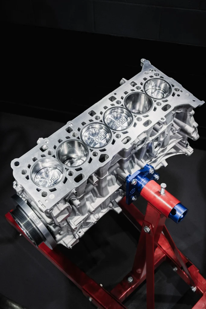 Completed BMW S58 3.4L forged short block assembly for EuroWerke Grimace G81 M3 build