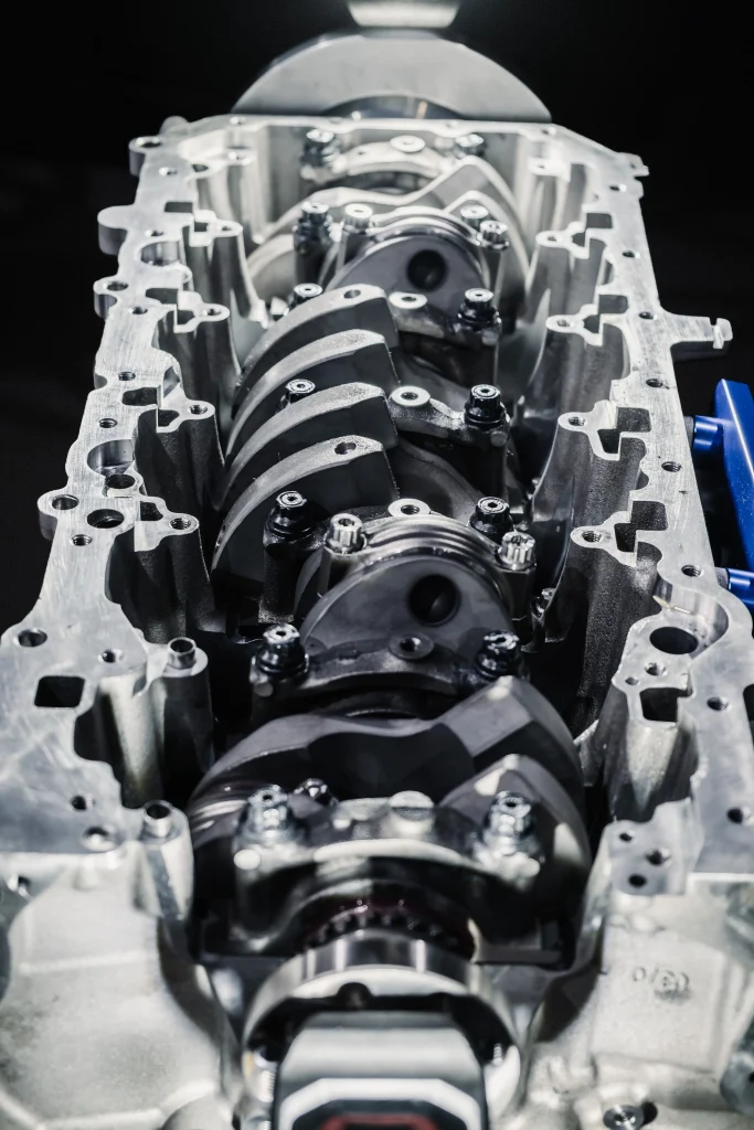 Completed BMW S58 3.4L forged short block assembly for EuroWerke Grimace G81 M3 build