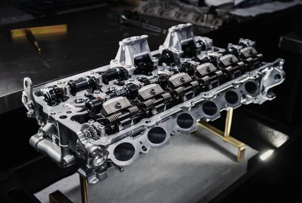 BMW S58 cylinder head fitted to the forged 3.4L stroker engine