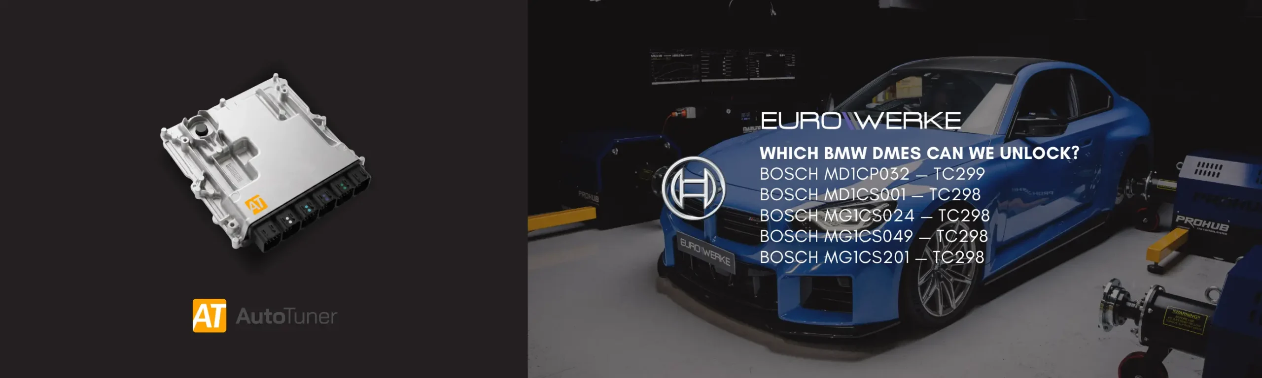 Supported Bosch BMW DME8 and DDE8 unlock applications at EuroWerke